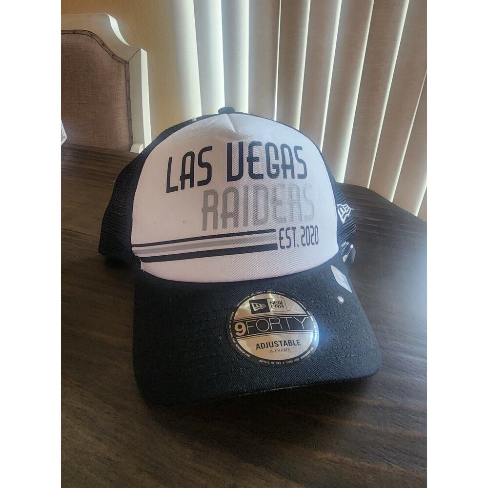 New Era 9Forty Adjustable Las Vegas Raiders Hat Cap SnapBack Meshback Foam G58
